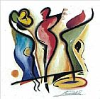 Alfred Gockel Canvas Paintings - Dancing